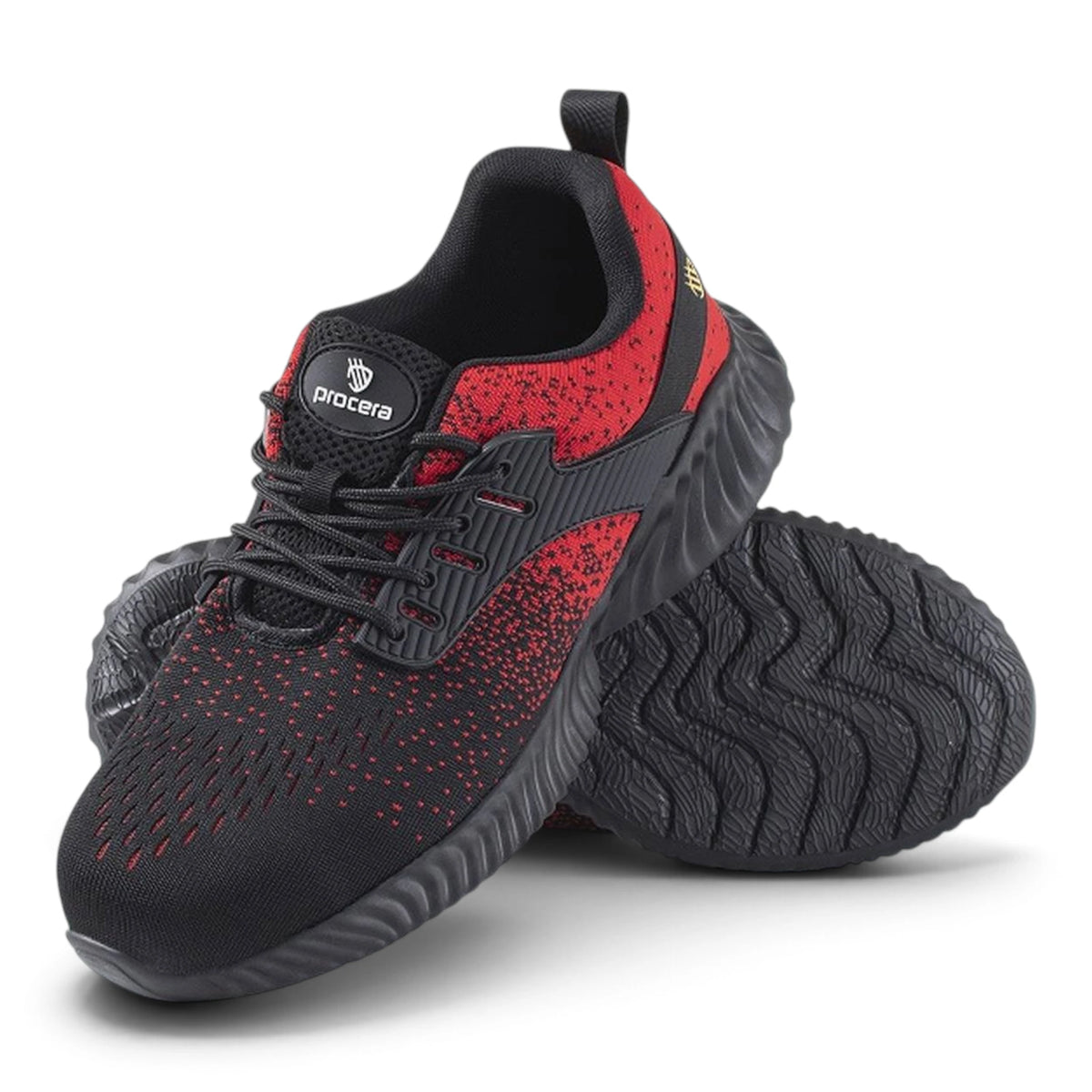 Sicherheitsschuhe Unisex Schwarz/Rot | PROCERA TEXO-FLY S1