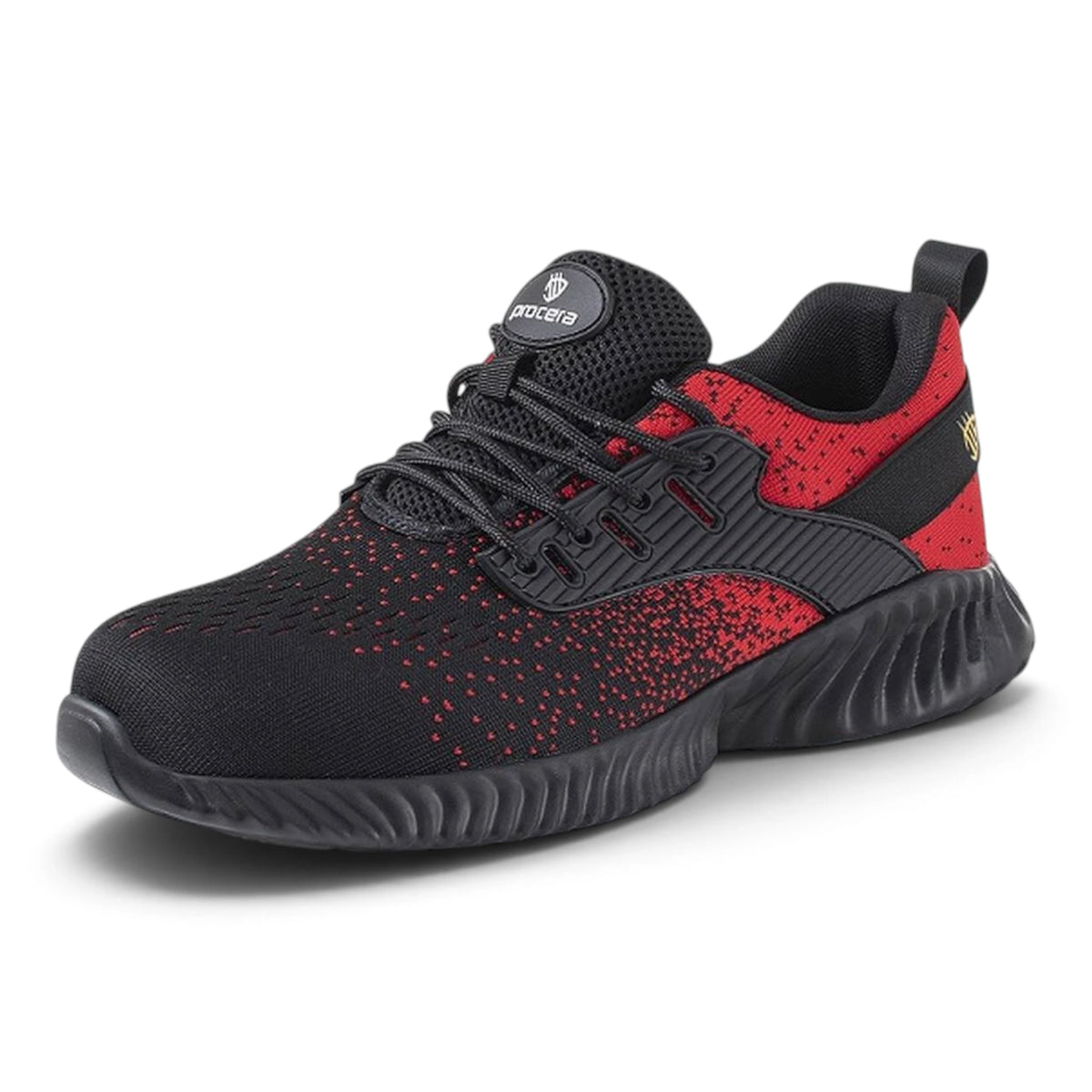 Sicherheitsschuhe Unisex Schwarz/Rot | PROCERA TEXO-FLY S1