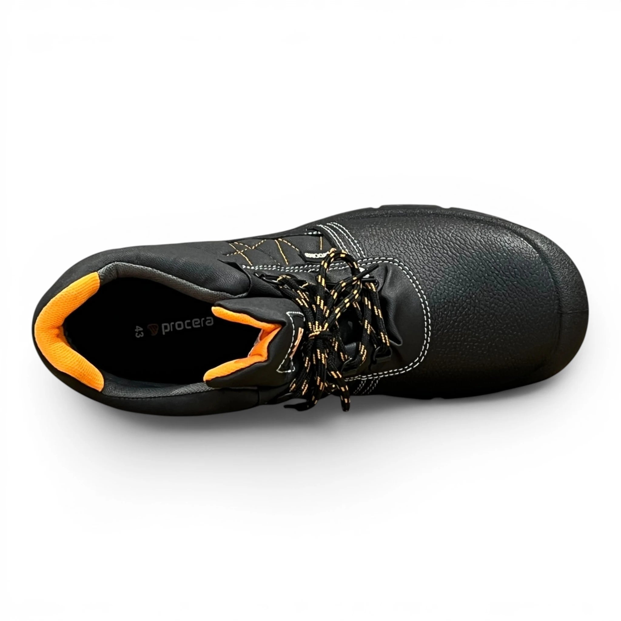 Procera FORCE S3 High-Top Sicherheitsschuh – Wasserdichter Arbeitsschuh, Schwarz-Orange
