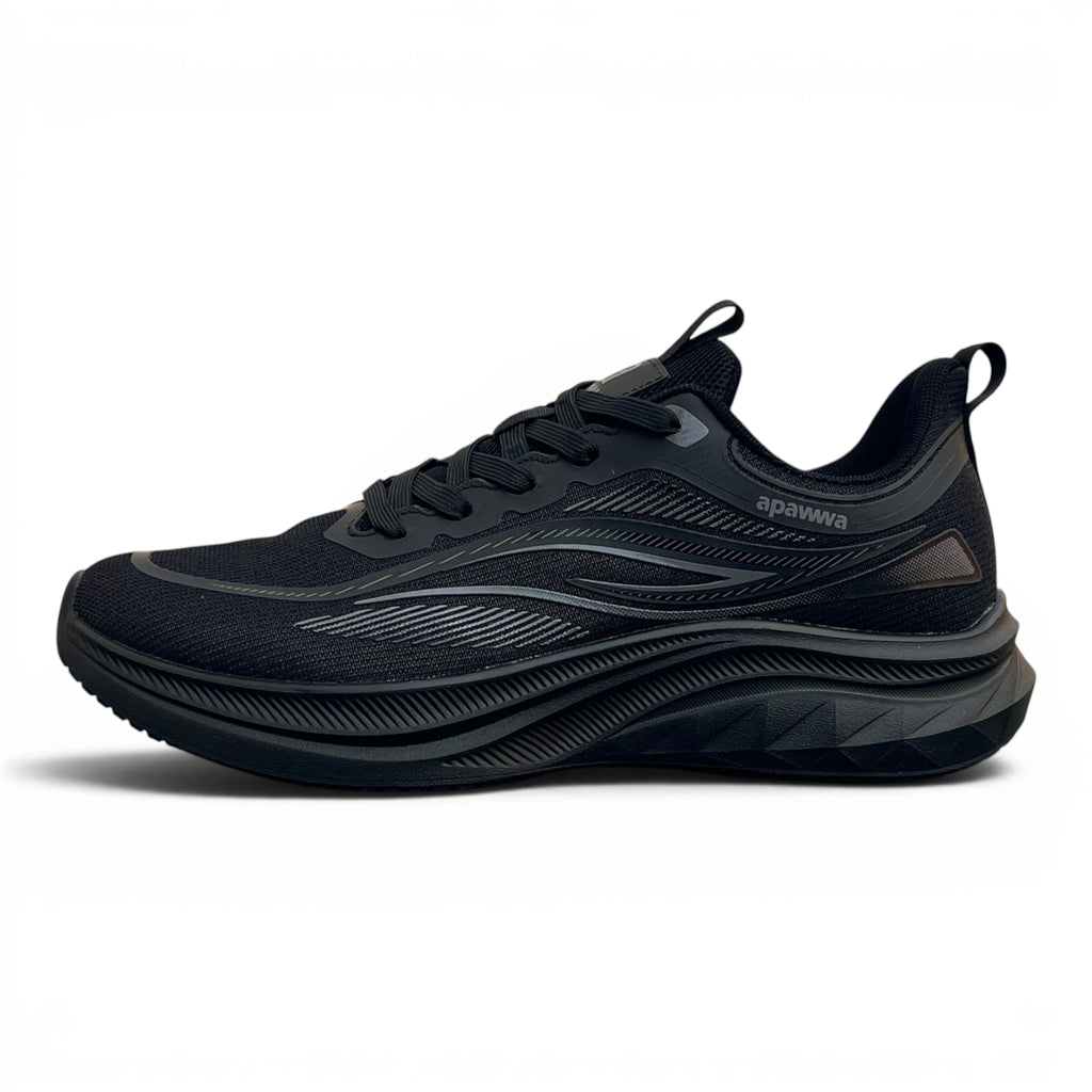 Damen & Herren Laufschuhe leichte Sportschuhe Turnschuhe Sneaker Schuhe, Schwarz 38-43