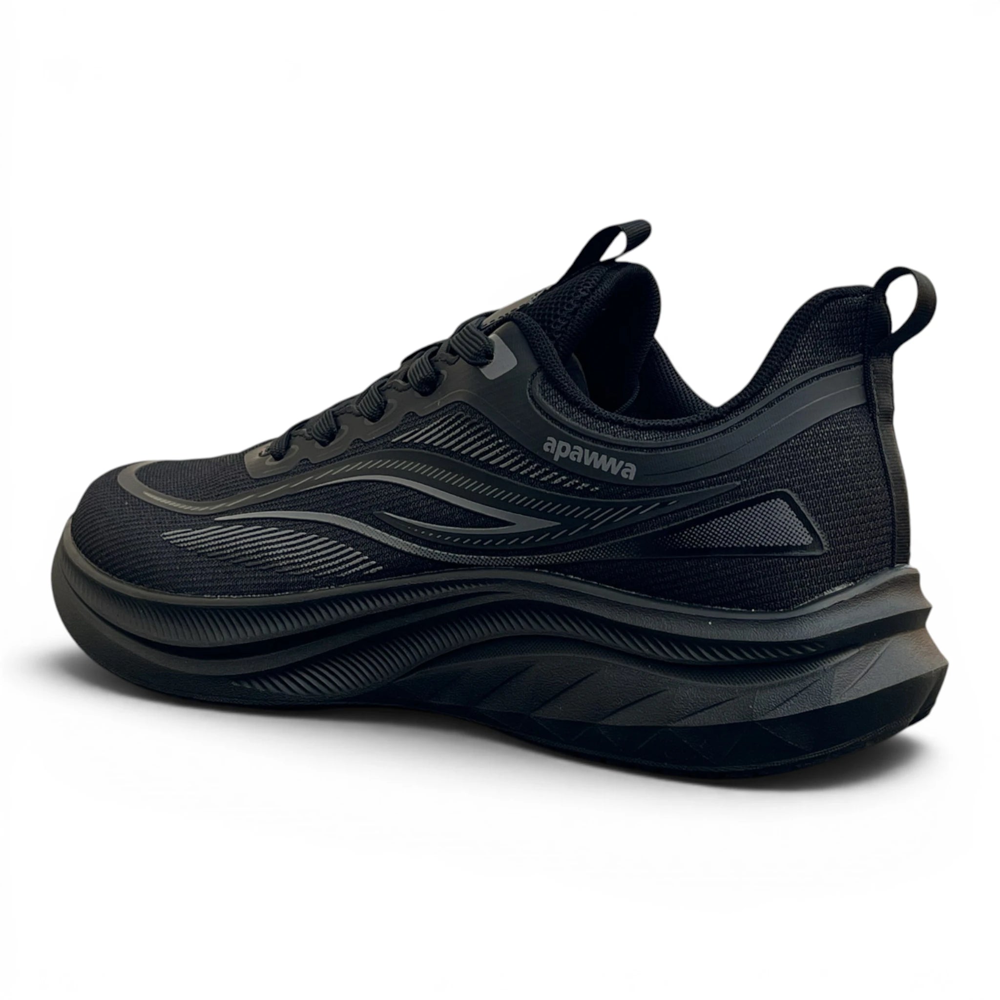 Damen & Herren Laufschuhe leichte Sportschuhe Turnschuhe Sneaker Schuhe, Schwarz 38-43