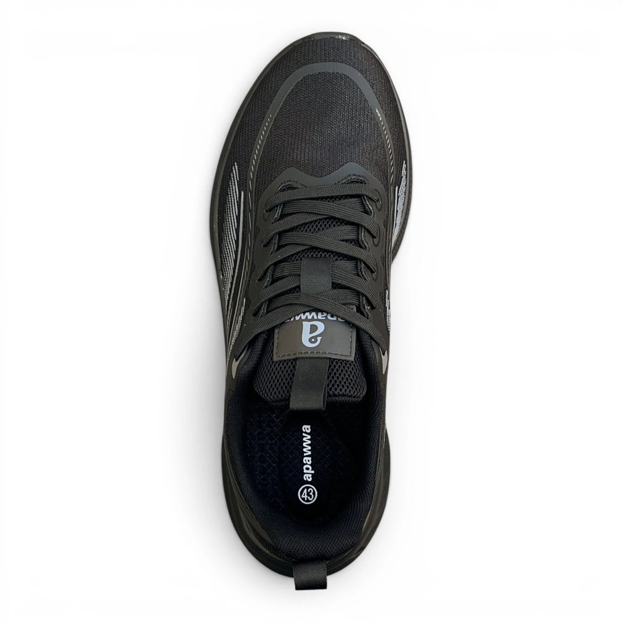 Damen & Herren Laufschuhe leichte Sportschuhe Turnschuhe Sneaker Schuhe, Schwarz 38-43