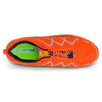 CKK SCHUHE leuchtend orange atmungsaktive Wanderschuhe mit Schnellschnürsystem und reflektierenden Details