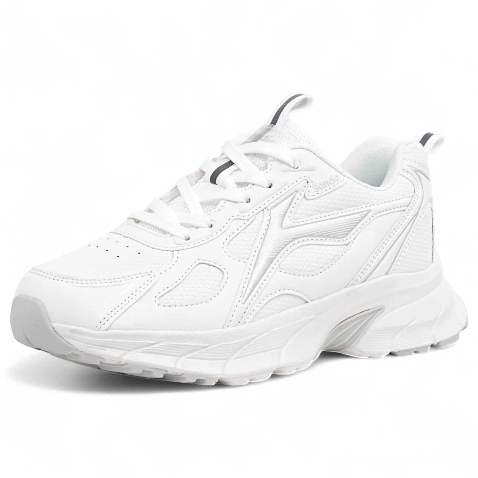 CKK SCHUHE weisse Damen und Herren Sneaker aus Synthetik mit Textilfutter und EVA-Sohle, ideal für Alltag und Sport.